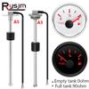 Izierter Marine Bootsinstrument 52MM Kraftstoffstandsanzeige 0-90 Ohm Mit Roter LED Für A3 A5 Flüssigkeitsstandssensor 150 200 225 250 275 500mm