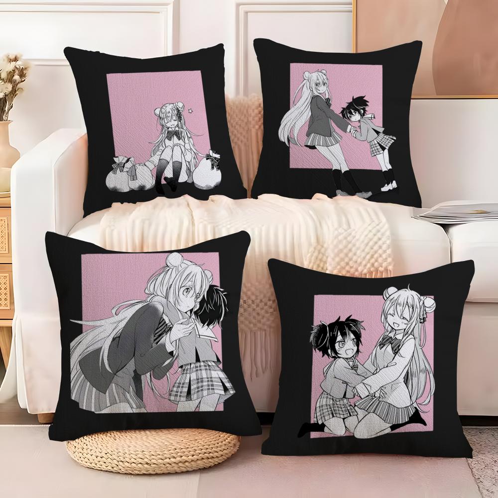 HHappy SSugar Life Cushion Cover Soft Plush Fabric DoubleSided Printed Sofa Cushion Cover for All Seasons Home Decor Gift