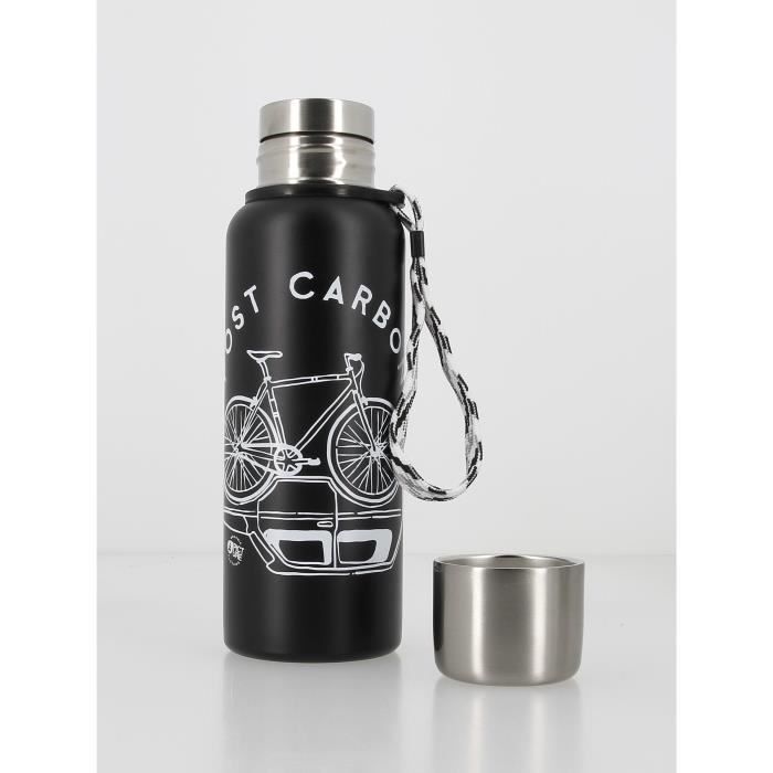 Bouteille Isotherme - Campei - Picture Unique - 600 Ml - Acier Inoxydable - Noir