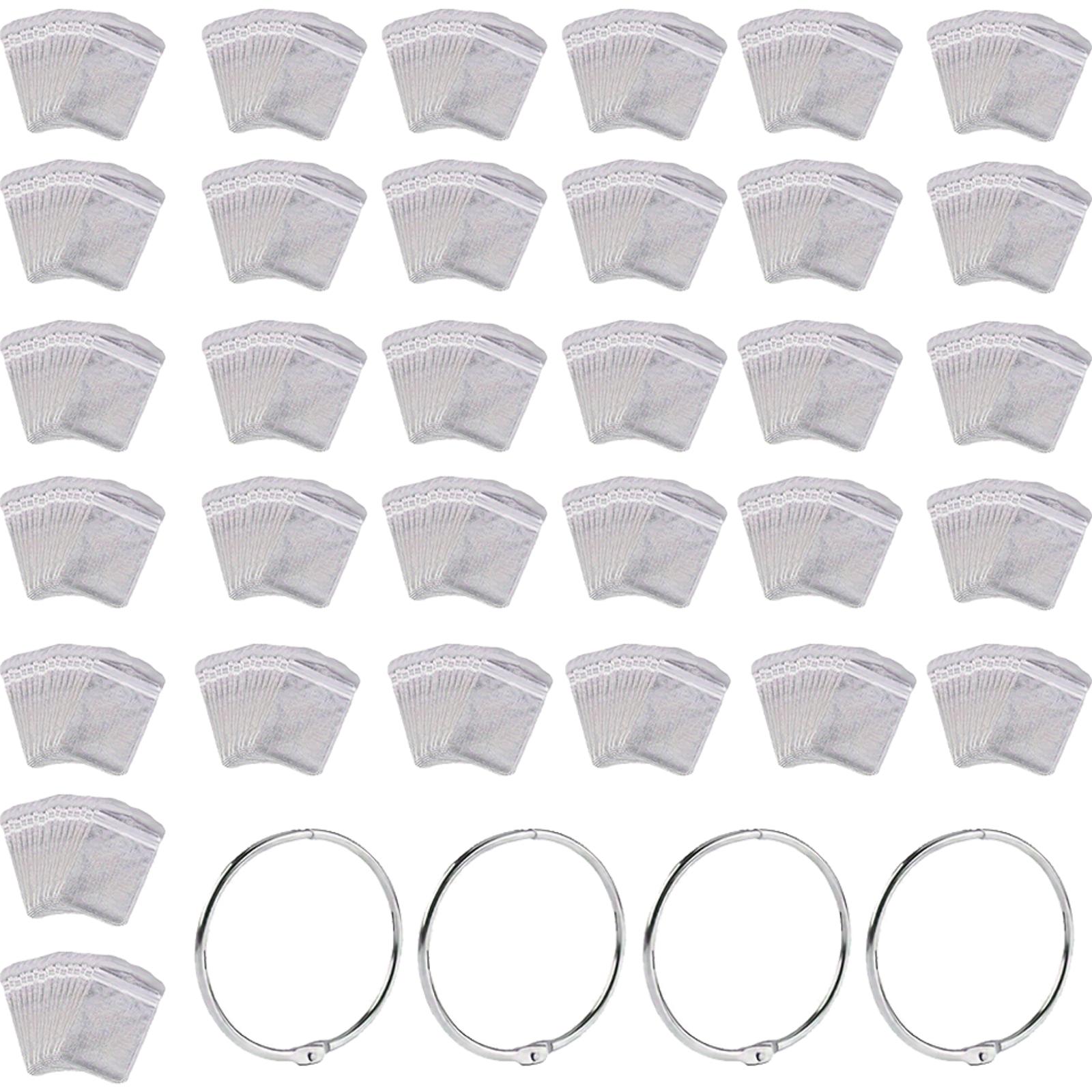 200Pcs Sealed Diamond Painting Drill Bead Storage Bag Diamond Painting Bead Sealing Bag Diamond Craft Supplies серебряный