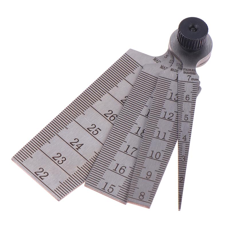 4Pcs/Set Stainless Steel Welding Taper Feeler Gauge 1-29Mm Precisions Engineered Taper Feeler Gauges Hole Inspection Tools