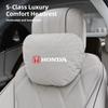 qntbk5 Car Headrest Neck Pillow & Lumbar Support Cushion Auto Interior For Honda CR-V Accord Civic HR-V Pilot Odyssey Fit Jazz Vezel
