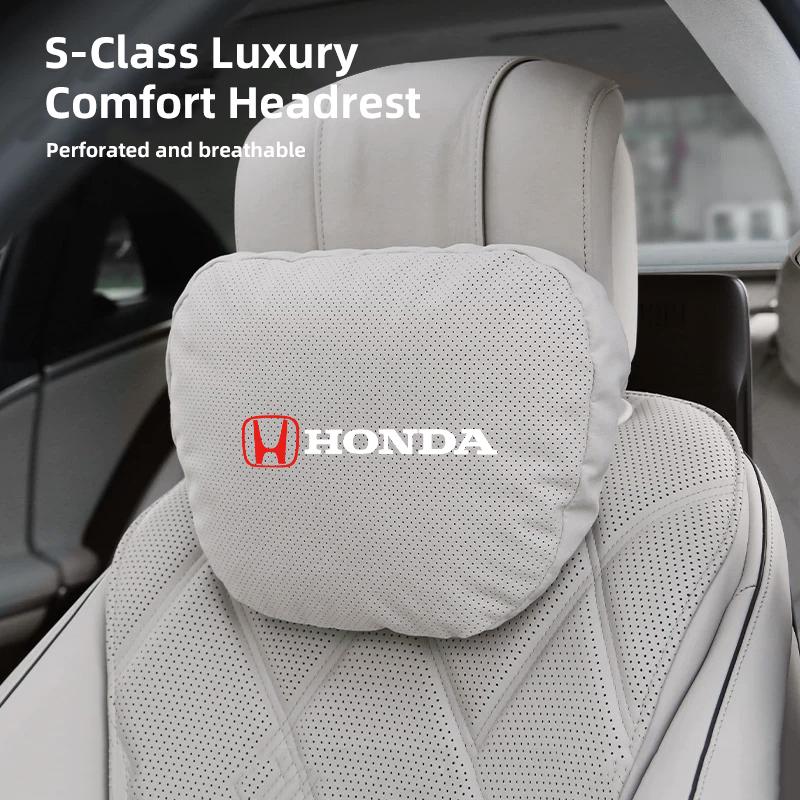 qntbk5 Car Headrest Neck Pillow & Lumbar Support Cushion Auto Interior For Honda CR-V Accord Civic HR-V Pilot Odyssey Fit Jazz Vezel