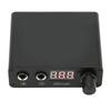 Black Aluminium Alloy Tattoo Machine Power Supply High Accuracy with LED Digital Display for Tattoo