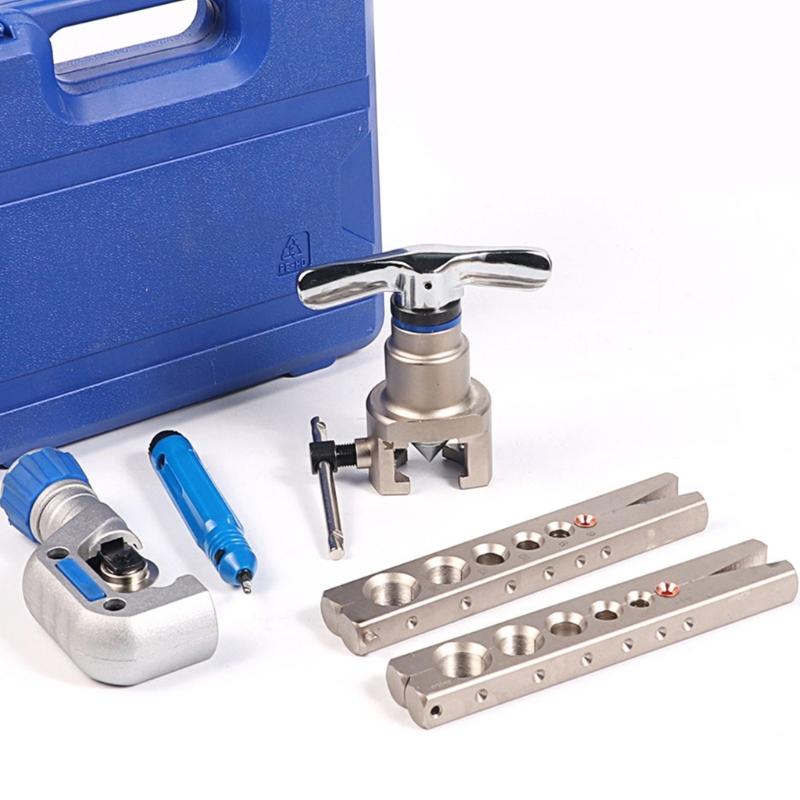 Complete Tube Flaring Tool Expanders Kit For Copper and Aluminum Tubing With Pipe Cutter Reamer Eccentric Expander