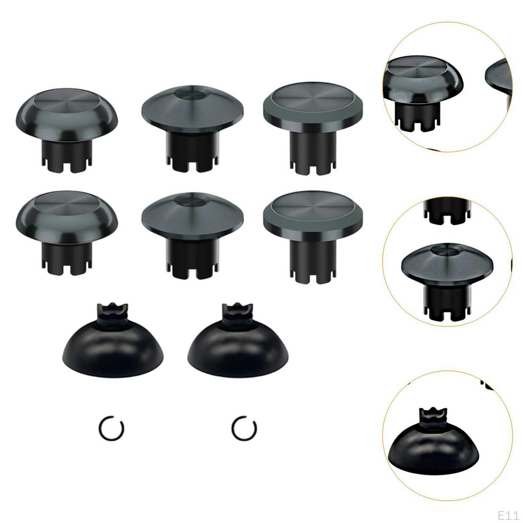 6 Peças Capas de Pegada para Polegar Substitui Controles de Joystick Coberturas de Proteção de Liga de Alumínio Anti