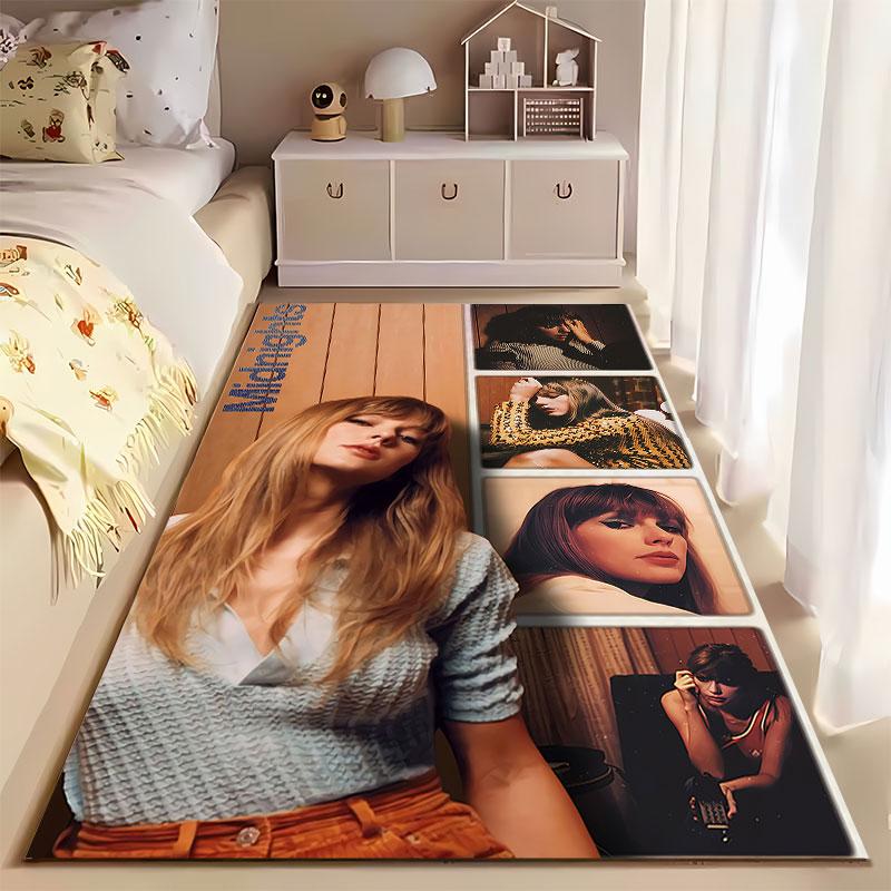 "Midnights Themed Retro Collage" Suitable As a Non-slip Mat for the Living Room or Bedroom Sofa