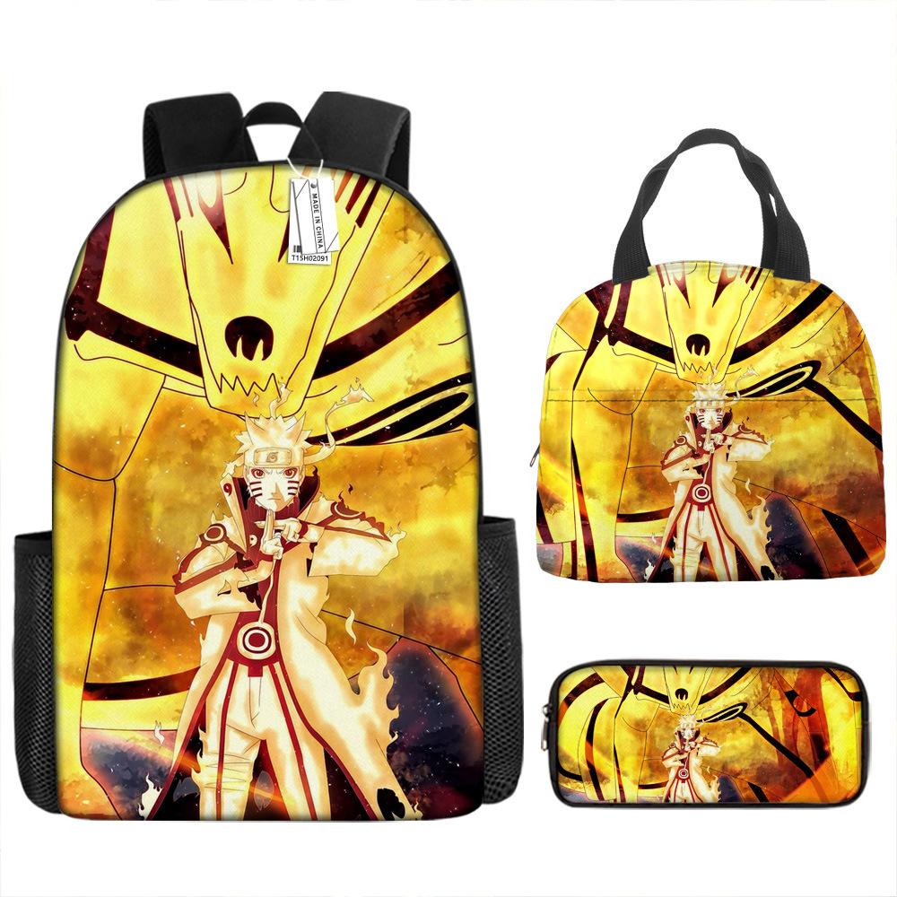 Elementary school students Naruto backpack 34th 5th 6th grade children's large-capacity backpack anti-splashing water