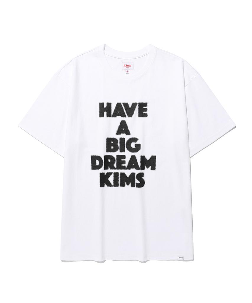 Kimseupeulesikoteunmakes (Unisex) Big Dream Tee White(Black)