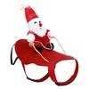 Adjustable Pet Costume Pet Santa Outfit Soft Breathable Fabric Dog Apparel for Making Up Festivities