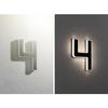 Numéro de maison lumineux solaire - paulmann - 79845 - led - noir - contemporain