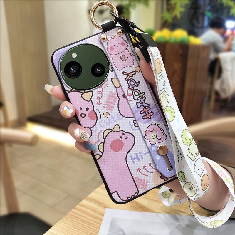 Shockproof Soft Case Phone Case For Sharp Aquos R9/SH-51E Cute Anti-dust Kickstand Waterproof Anti-knock Protective Ring
