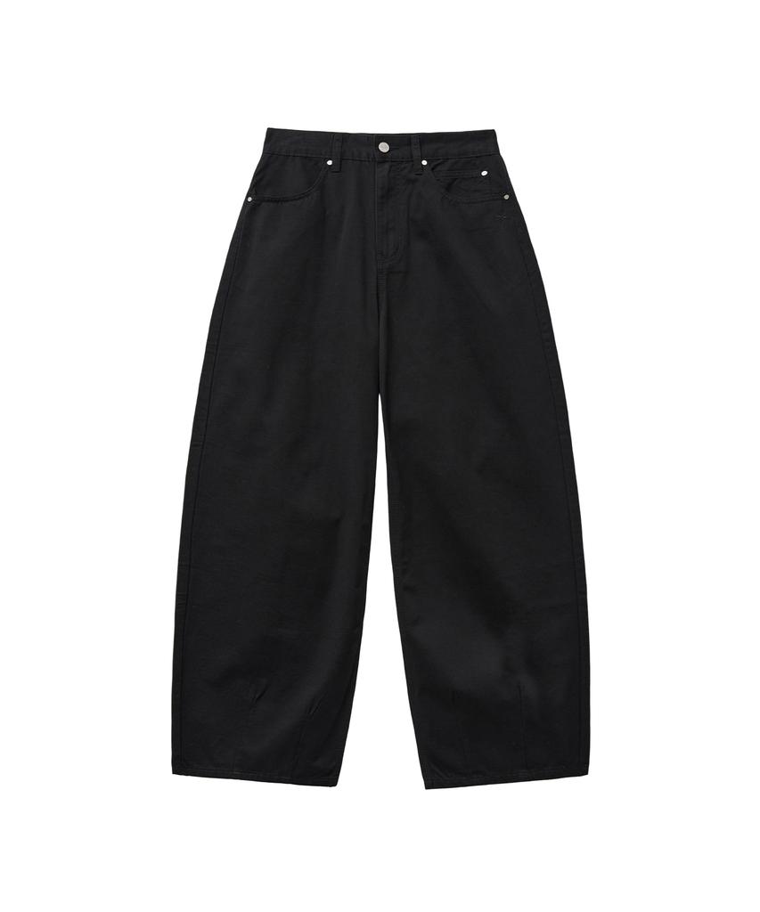 Lougeu Eyelet Pocket Balloon Fit Pants_Black