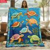 1Pc  Cute Jungle Animal Print Flannel Throw Blanket For Kids Baby Nursery Bedroom Decor