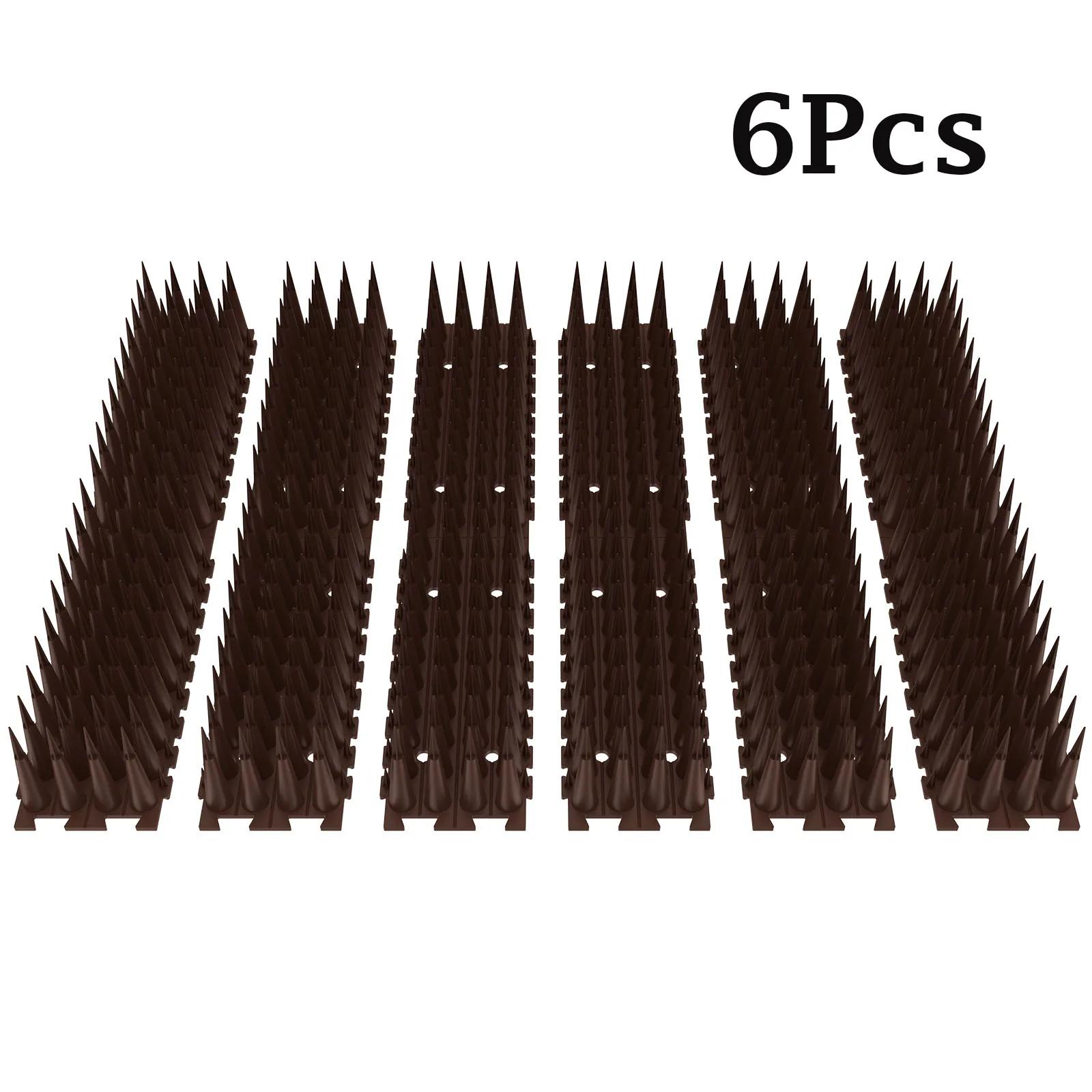 

6Pcs Plastic Bird And Pigeon Spikes Fence Wall Spikes Bird Deterrent Spikes Anti Bird Spikes for Outside to Keep Birds Away NEW