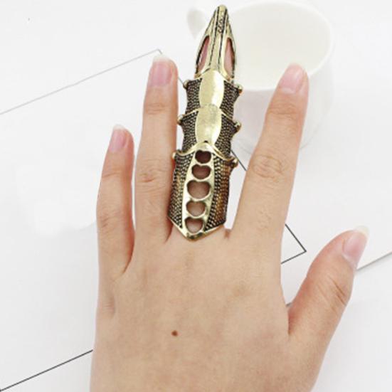 Halloween Ring Vintage Exaggerated Alloy Gothic Punk Horrible Finger Rings for Parties