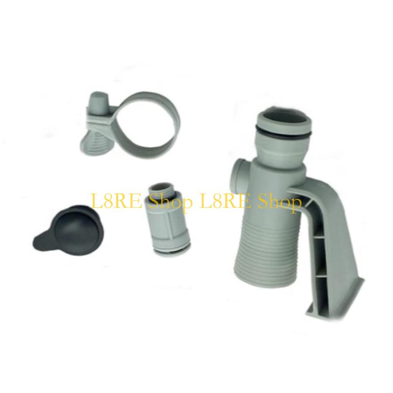L8RE Pipe Bracket & Air Valves Set Adjustable for Water Circulation Ground Pool