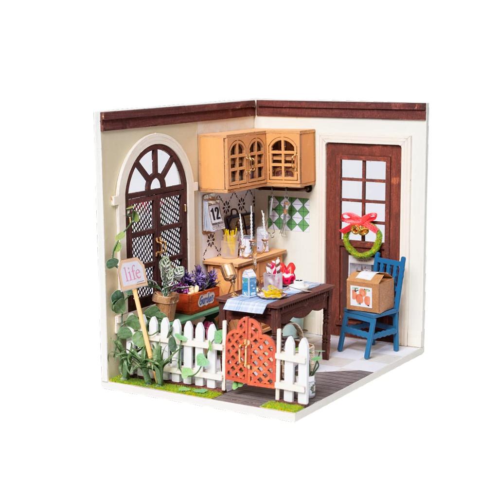 Tsukurundesu® DIY Miniature House Dollhouse DGM Series (My Dining) with Japanese Instructions