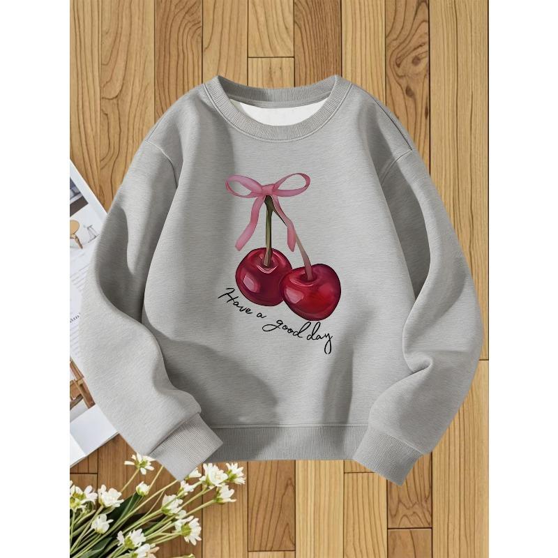 European Size Unisex Round Neck Sweatshirt with Fashionable Print, a Versatile Top