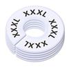 5Pcs Organizing Hangers Clothing Rack Size Dividers Plastic Round Garment Labels Wardrobe Separator DIY Craft