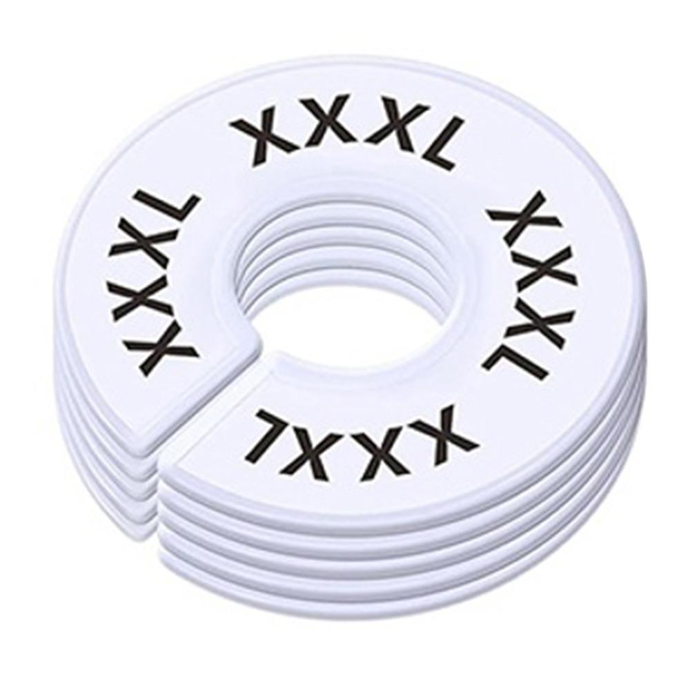 5Pcs Organizing Hangers Clothing Rack Size Dividers DIY Craft Round Garment Labels Wardrobe Separator Plastic