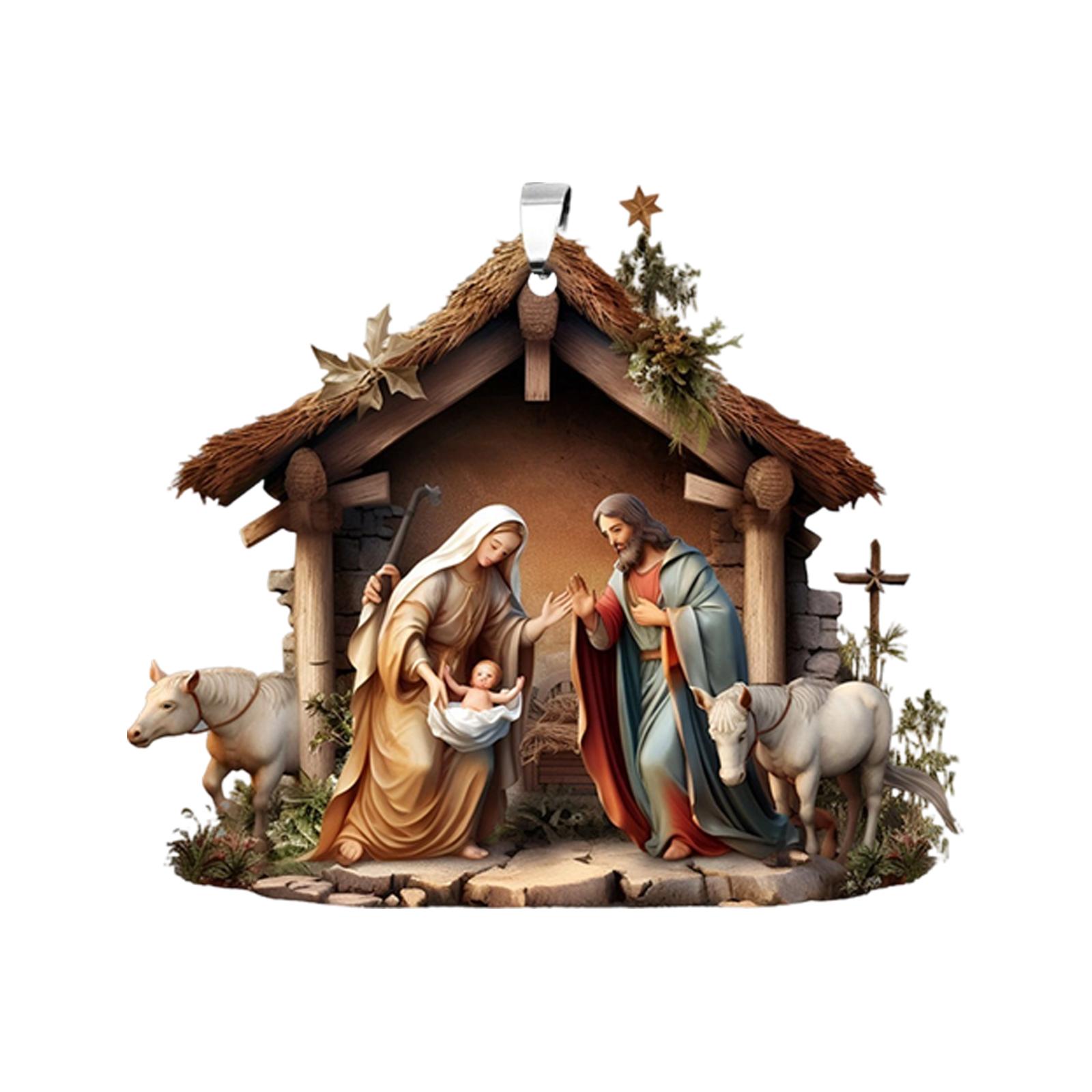 

Acrylic Cross-border Decorative Pendant, Car Ornament, Rearview Mirror Hanging, Religious One Size