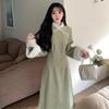 2025 Autumn/Winter Girls' Velvet Tang Suit & Qipao Set with Han Elements