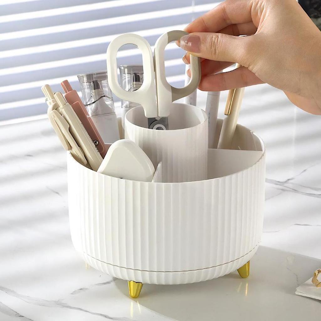 Drehbarer stationärer Organizer 6 Fächer Schreibtisch-Organizer für Kinder Drehbarer Stifte-Organizer Halter Kunstbedarf Organizer