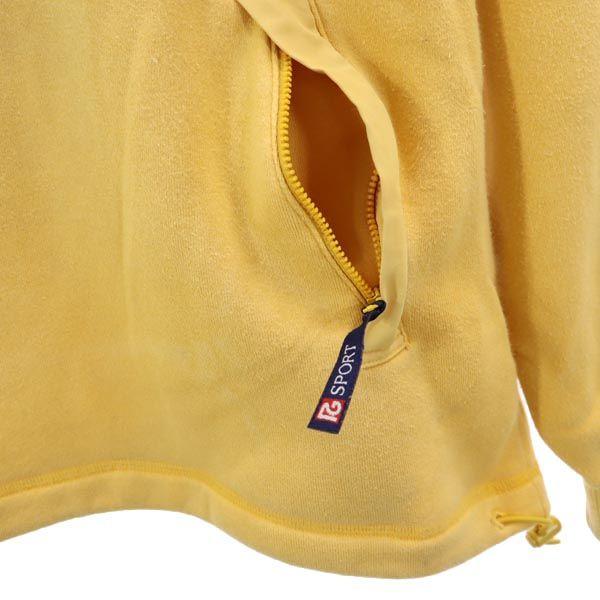 Pearly Gates Golf Long Sleeve Half Button Trainer L Yellow Back Brushed Men's Used