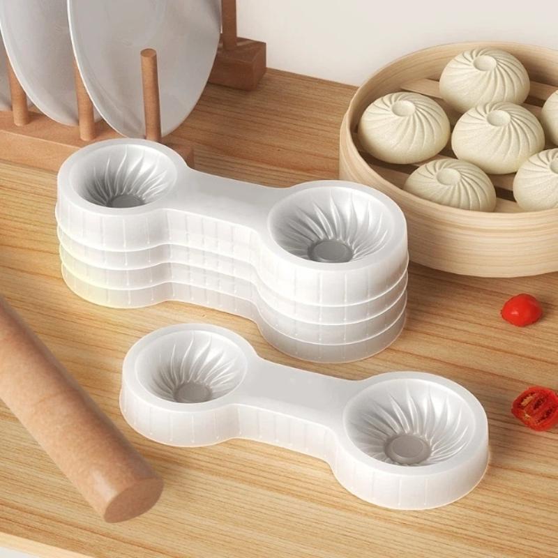 1/2/3Pcs Handmade Baozi Mold Kitchen Tool For Baking Chinese Sted Buns Bread Dough Pastry Cooking Utensils Household Items