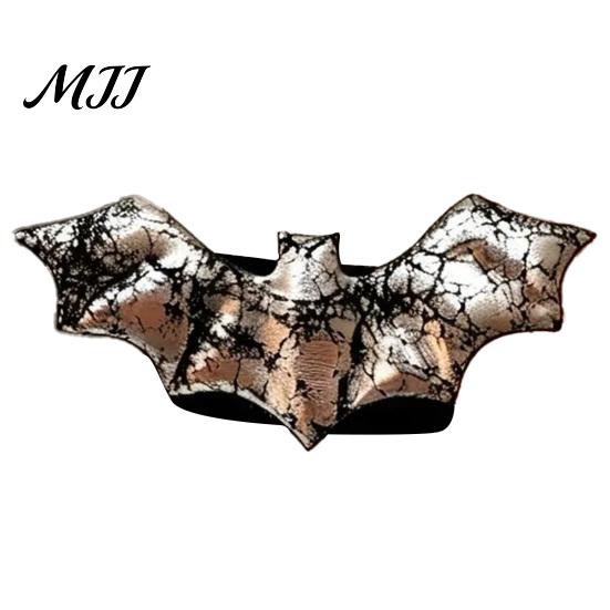Bat Shape Window Drapes Holders Halloween Curtain Tieback, Glossy Holder, Gothic Haunted House Theme Party Supplies Drapery Holdback for Home