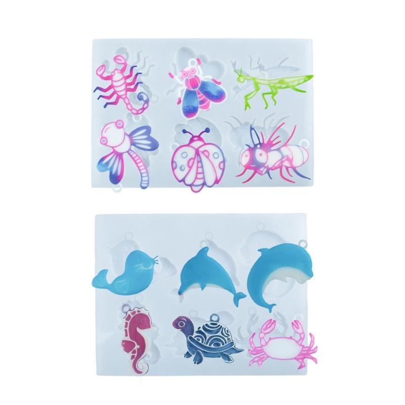 Creative Silicone Mold for Handmade Jewelry Flexible Silicone Mold for DIY Crystal Animal Pendants Charm for Craft Class 1