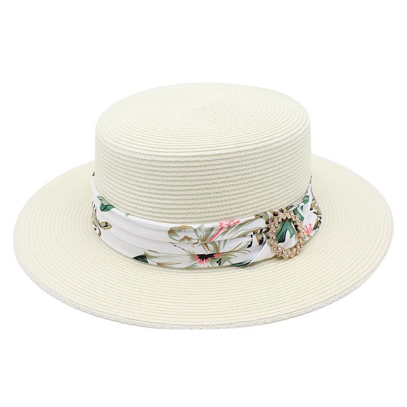 

Sunshade Sunscreen Hat Children S Trend Versatile Straw Hat High-End Atmospheric Seaside Sun Hat M（56-58cm）