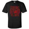 Straight Outta Atlanta Hometown Sports Team Fan Unisex T Shirt Black