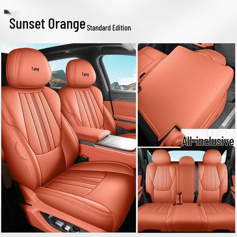 BYD Tang L Full Coverage DMI/EV Seat Covers - Breathable Perforated Cushions for All Seasons