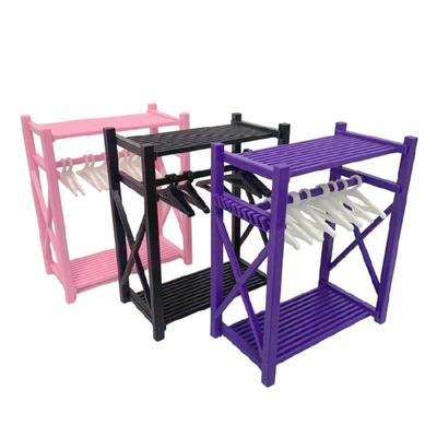 Soluzione di Storage per Cameretta Armadio per Bambini in Plastica Con Barra Appendiabiti Per E Esposizione Decorativa