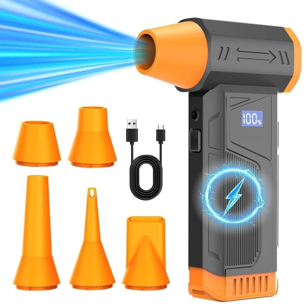 Digital Display Turbo Air Blower High Power Turbo Jet Blower  Wind Pressure Application оранжевый