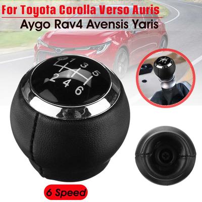 Pomello Leva Cambio Auto 6 Marce Pomello Leva Cambio Bastone Pallamano Per Toyota Corolla Verso Auris Aygo Yaris Avensis