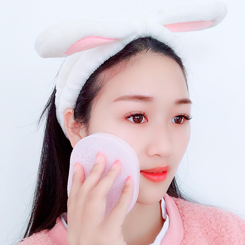 Esponja limpiadora Toallita para el rostro Borla para quitar maquillaje pesado Borla para polvos Toalla de limpieza facial profunda Limpiador de algas marinas