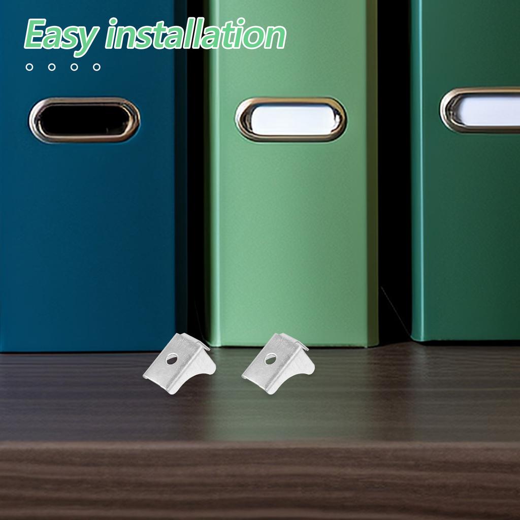 10Pcs File Cabinet Clips Metal Shelf Clips Heavy Duty Cabinet Shelf Supports for Kitchen Bookcase Display Shelving