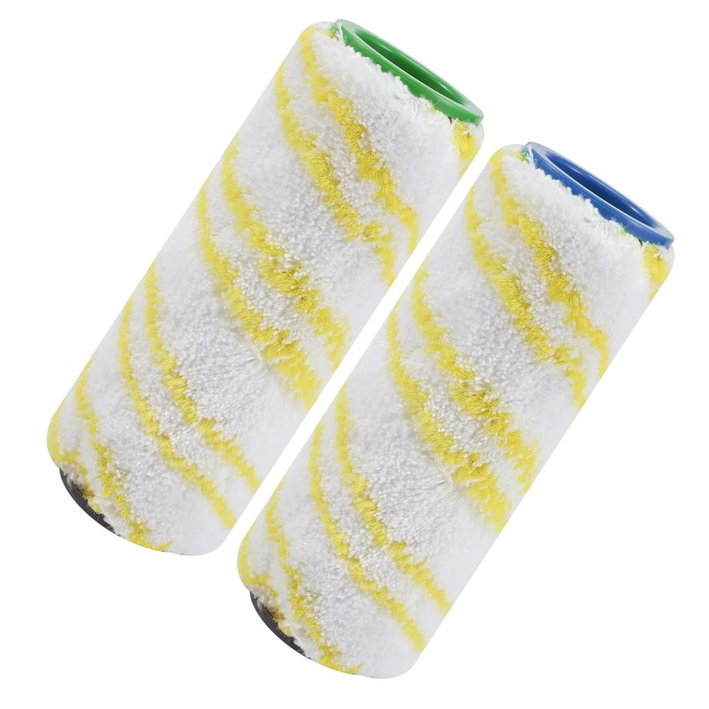 2 Pieces Set of Rollers for Karcher FC5 FC7 FC3 FC3D Cleaner 2 Yellow