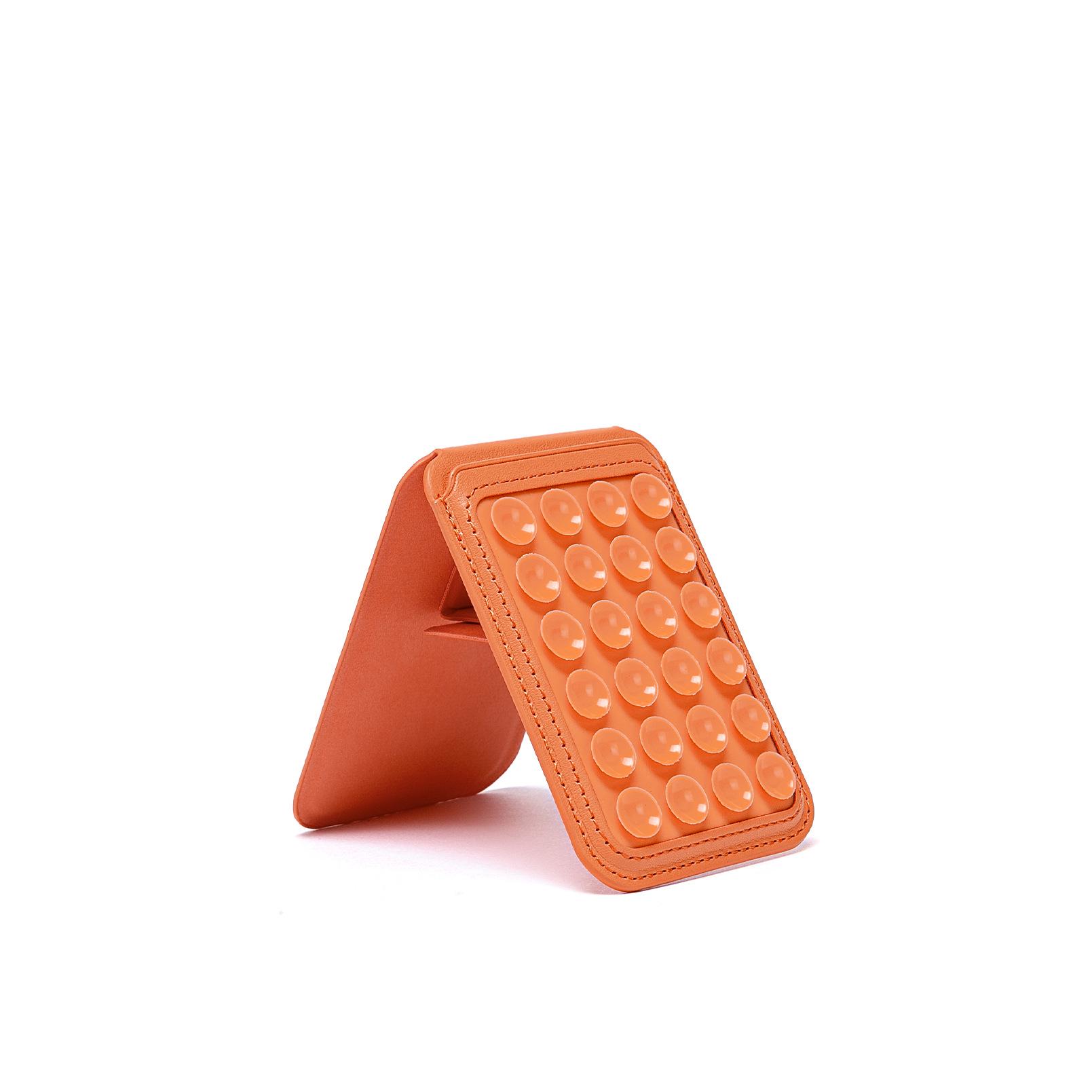 MagSafe-Compatible Magnetic Silicone Suction Card Holder & Stand