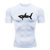 New Trendy  Print Compression Shirt Men's Running T-Shirt Gym Sports Quick-Drying Shirt Outdoor Cycling Jogging Training Top 849