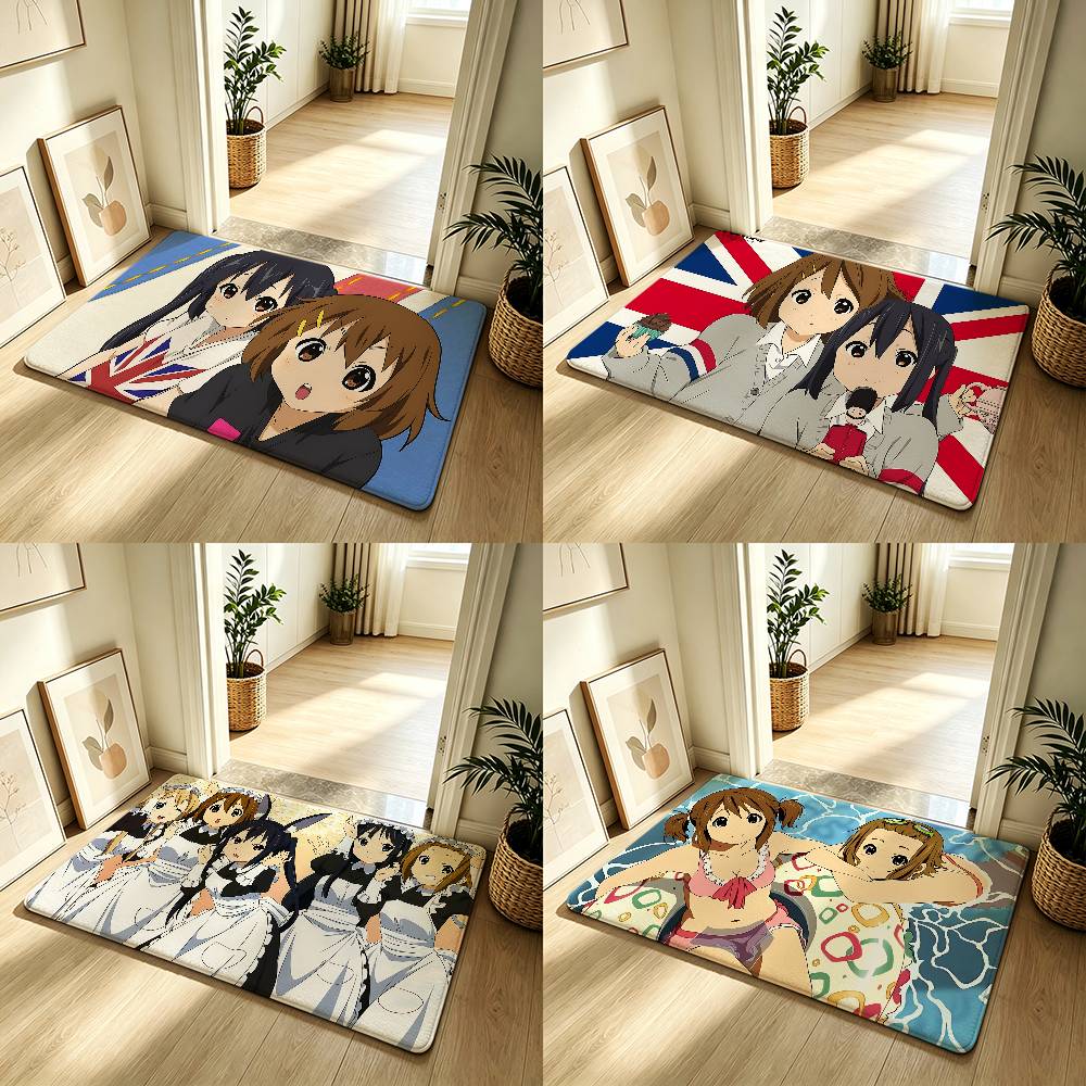 Anime K-K-ON! Carpet Bathroom Anti-slip Mat Door Mat Home Decoration Mat Entrance Door Mat Scratch-resistant Door Mat