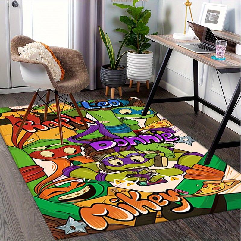 1pc Teenage Mutant Ninja Turtles Office Carpet Soft Polyester Entrance Carpet Washable Non slip Mach