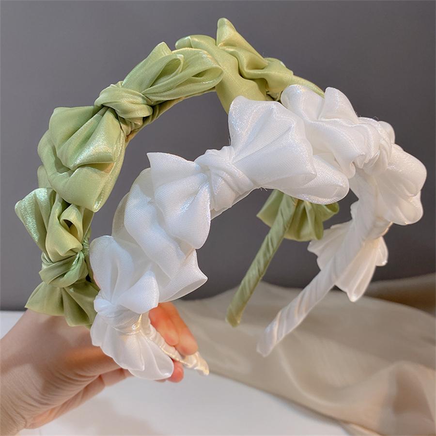 Accesorii de Păr Noi Temperamen Pălărie de Cap Primăvară Vară Plasă Mătase Bandă de Păr Stil Coreean Bandă de Păr Femei Bandă de Păr Fundă Cerc de Păr