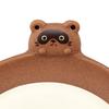 Skater Die-Cut Medium Plate, 16cm, Ceramic, Cute Tanuki Animal Print, CHPL16D-A