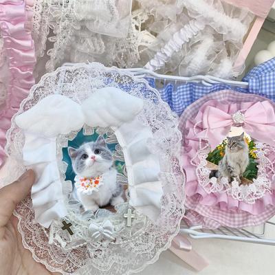 DIY Handmade Material Lace Decor Card Cover Dceor Lace Home Sewing Accessories DIY Girl Cute Sweet Card Sleeves Dceor