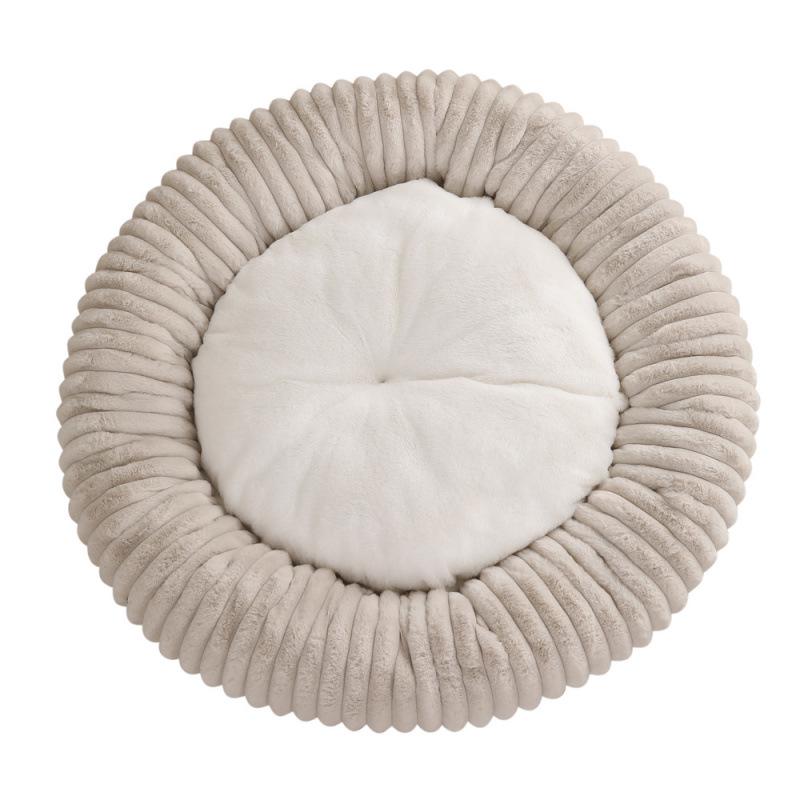 

2025 Plush Round Pet Nest: Cozy Winter Bed for Dogs & Cats 40CM