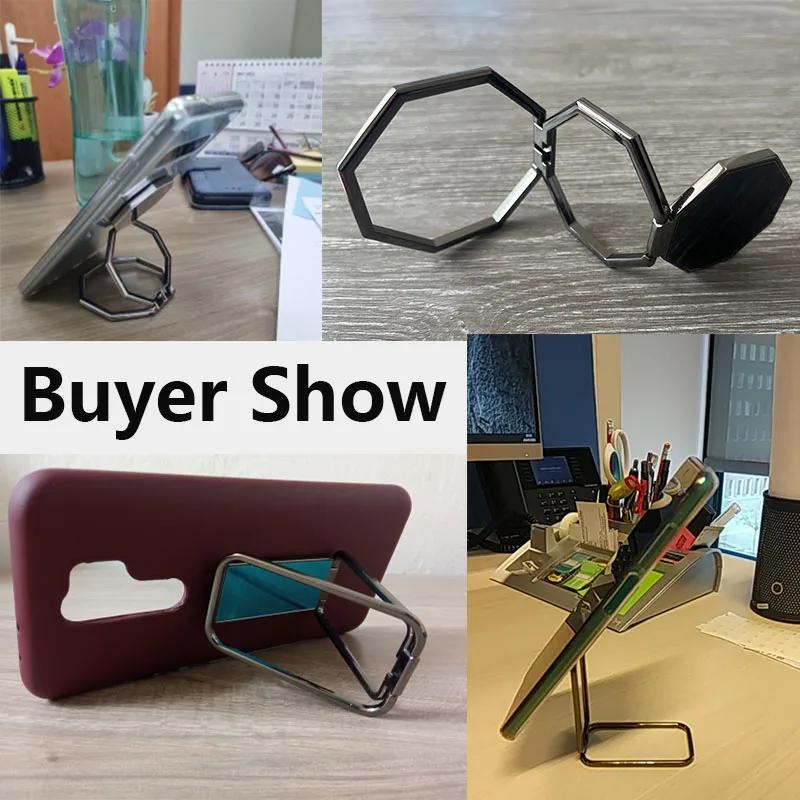 Hot 360 Rotation Mobile Phone Foldable Stand Back Ultra Thin Phone Ring Holder Multi Angle Portable Desk Metal Finger Kickstand